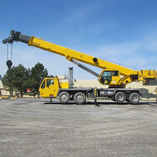 grove hydraulic boom crane